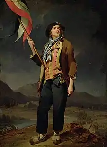 Le Chanteur Chenard en sans-culotte (1792), Paris, musée Carnavalet.