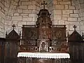 Le retable de l'église Saint-Pierre-ès-Liens.