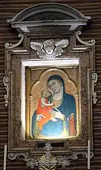 La Madonne de Bosco,  peinture de l'école siennoise (XIVe siècle).