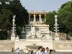 Escaliers du Pincio, vue d'ensemble.
