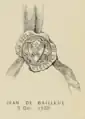 Sceau Jean II de Bailleul