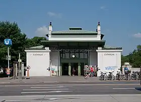 Le pavillon de style Art nouveau.