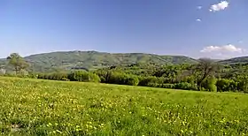 Vue sur le versant nord-ouest.