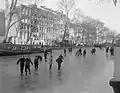 Patinage sur le Keizersgracht en 1954.
