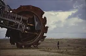 Roue à godets pour une mine de lignite. Décembre 2020.