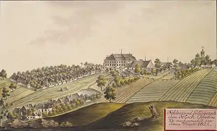 Château de Seč en 1822, par Joann Venuto.