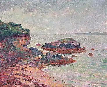 Côte rocheuse en Bretagne (1886), musée des beaux-arts de Quimper.