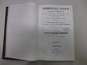 Ouvrage édité en 1840 par J.-P. M. (Jacques-Paul Migne), rue d’Amboise (barrière d’Enfer).