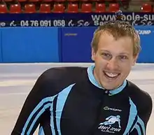 Sébastien Lepape en combinaison d'entraînement