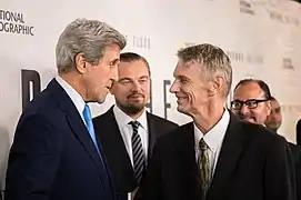 Avec John Kerry et Piers Sellers