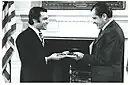 Remise des lettres de créances de Badreddine Senoussi au président Richard Nixon - 1971.