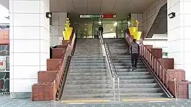 Un accès à la station, en 2018.