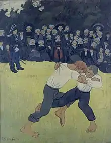 La Lutte bretonne (1890-1891), huile sur toile (92 × 73 cm), Paris, musée d'Orsay.