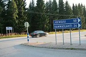 Croisement de la  à Rasivaara.