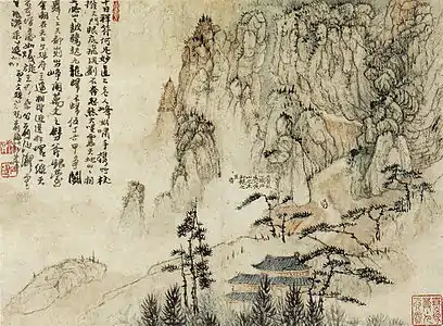 Sur le mont Huangshan