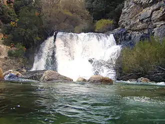 Confluence de la Siagne de la Pare et de la Siagne.
