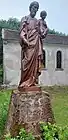 Statue Joseph chapelle Notre Dame de Fatima.
