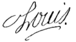 Signature de Louis XV