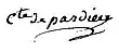 Signature de Guy-Félix de Pardieu