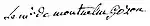 Signature de Jean-Paul François Joseph de Montcalm-Gozon