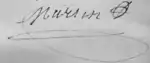 Signature de Joseph Magdelaine Martin