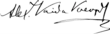 Signature de Alexandru Vaida-Voevod