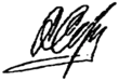 Signature de Anatoli SerdioukovАнатолий Сердюков