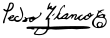 Signature de Pedro Blanco Soto