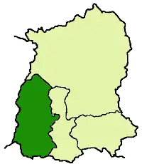 Localisation de District du Sikkim occidentalपश्चिम सिक्किम