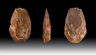 Biface - Paléolithique inférieur - Cap du Nord - Muséum de Toulouse.