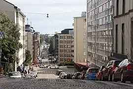 Siltasaarenkatu vue de l'église du Kallio.