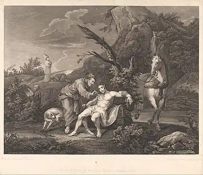 Le Bon Samaritain, collaboration de Simon François Ravenet et Jean-Marie Delattre