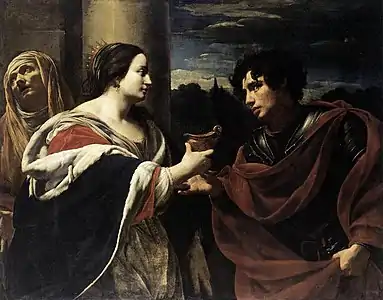 Sophonisbe reçoit la tasse de poison,v. 1623, Simon Vouet.