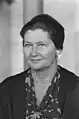 Simone Veil, présidente du Parlement européen, du 17 juillet 1979 au 18 janvier 1982.