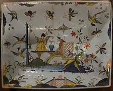 Décor dans le style chinois, production de 1745,