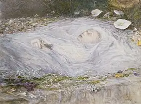 La reine Victoria sur son lit de mort, par Sir Hubert von Herkomer, 1901, Royal Collection