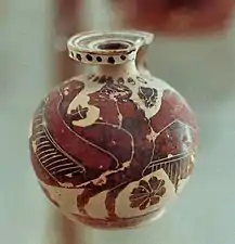 Aryballe, probablement corinthienne, –VIIe siècle.