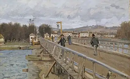 Passerelle d'Argenteuil (1872)Paris, musée d'Orsay.