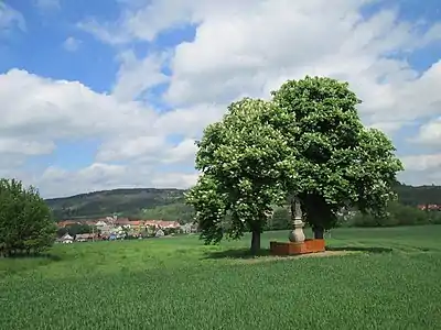 Statue de saint Florian.