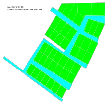 Carte du lotissement des Solstices