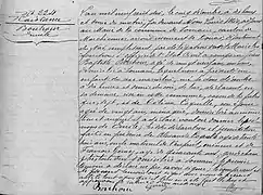 Acte de naissance d'Émile Bouhour, daté du 5 décembre 1910, né le 2, signé par Louis Mio, adjoint au maire de Somain.