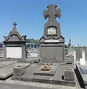 Tombe de Henri-Narcisse Dransart au cimetière de Somain.