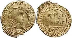 médaille frappée à Limoges en l'honneur de Dagobert Ier.