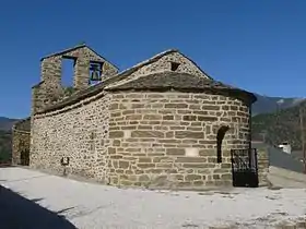L'abside de l'église, à l'est