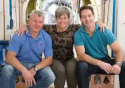 Oleg Novitski, Peggy Whitson et Thomas Pesquet