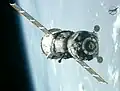 Soyouz TMA-05M à l'approche de l’ISS.