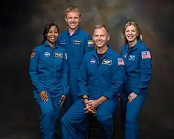 De g. à dr. Stephanie Wilson, Alexander Gorbounov, Nick Hague et Zena Cardman.