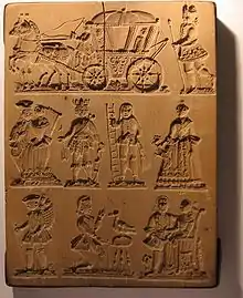 Moule pour la confection de biscuits souabes, les Springerle.