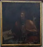 Tableau représentant saint Alpin en l’église de Châlons-en-Champagne.