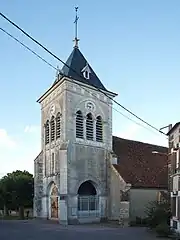 Clocher-porche, vue latérale